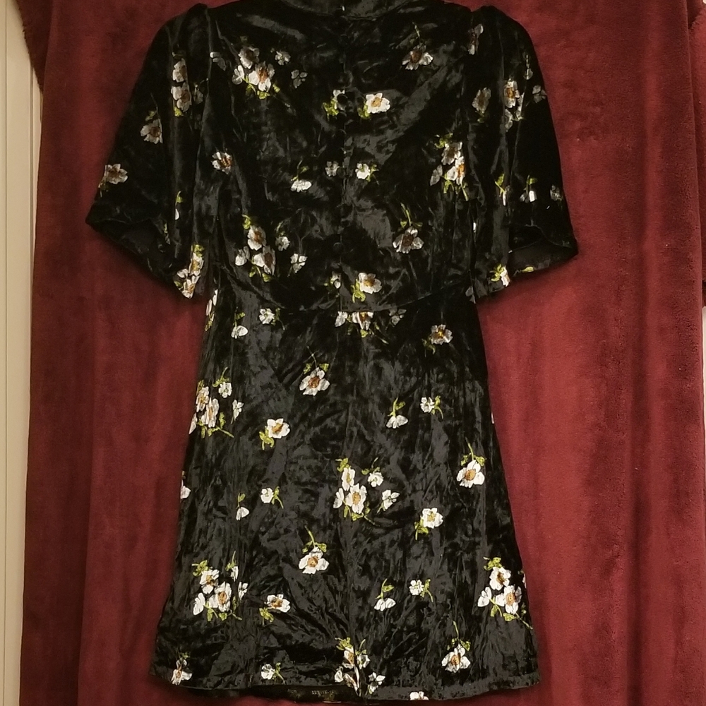 Free People Be My Baby Black Velvet Dress New with Tag - Picture 8 of 16